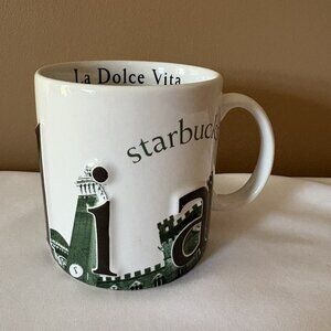 STARBUCKS coffee Collectible Italian Edition II series mug La Dolce Vita Italia